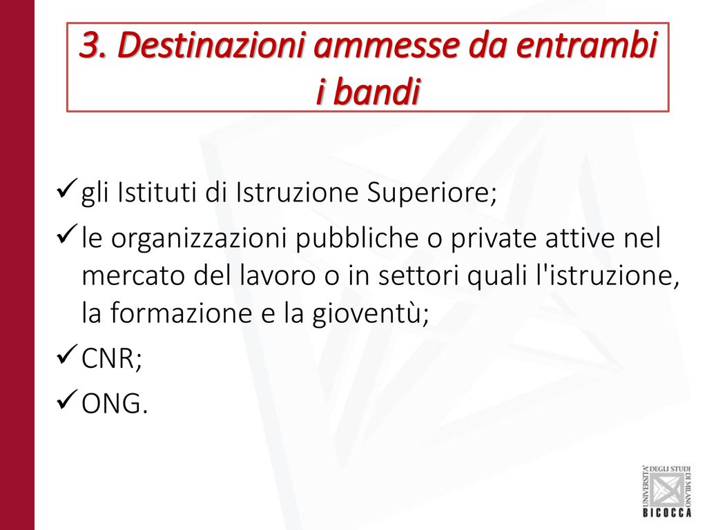 Lancio bandi di Mobilità Internazionale a a ppt scaricare